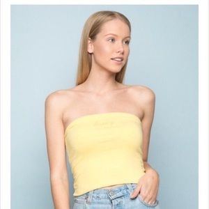Honey Embroidered Tube Top
